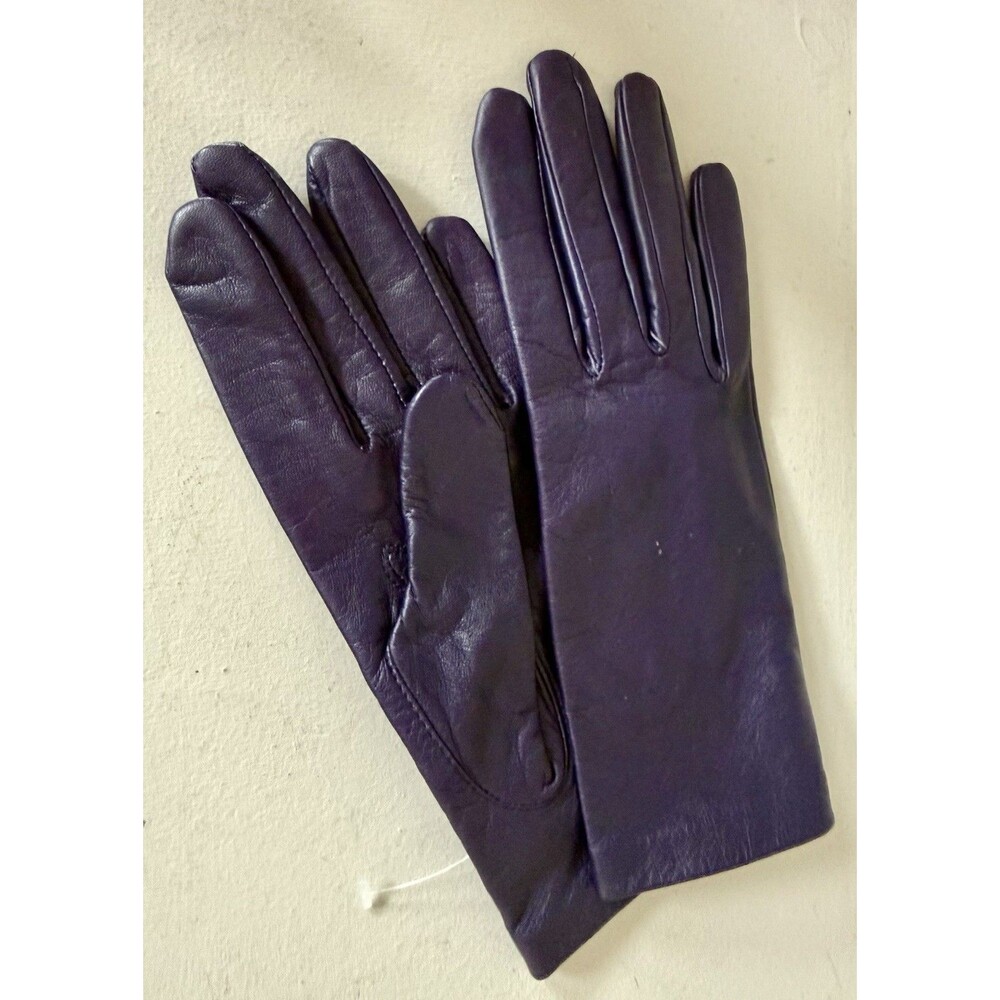NWT Neiman  Marcus Purple Ink Women’s Gloves Soft Leather Size M